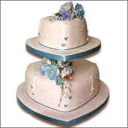 "Graceful Hearts ( 4Kgs 2 Tier Cake) - Click here to View more details about this Product